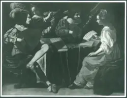 Ducamps Jean (?); - Anonimo caravaggesco italiano;  - sec. XVII - Concerto