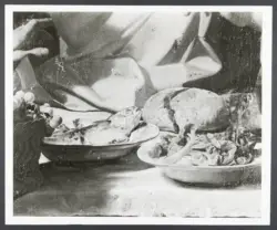 Anonimo caravaggesco italiano; Anonimo caravaggesco francese - sec. XVII - Cena in Emmaus