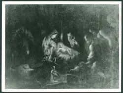 Anonimo caravaggesco italiano - sec. XVII - Adorazione dei pastori