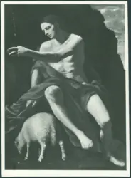 San Giovanni Battista alla fonte con agnello