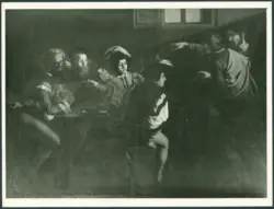 Anonimo caravaggesco italiano - sec. XVII - Vocazione di san Matteo Evangelista