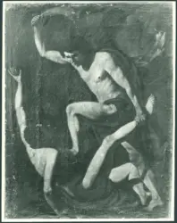 Anonimo caravaggesco italiano - sec. XVII - Caino uccide Abele