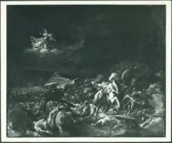 Anonimo caravaggesco italiano - sec. XVII - Conversione di san Paolo