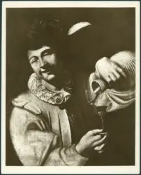 Anonimo caravaggesco italiano - sec. XVII - Bevitore