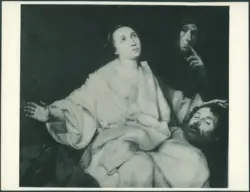 Anonimo caravaggesco italiano - sec. XVII - Giuditta con la testa di Oloferne