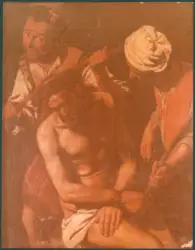 Anonimo caravaggesco franco-olandese; Anonimo caravaggesco tedesco - sec. XVII - Incoronazione di spine