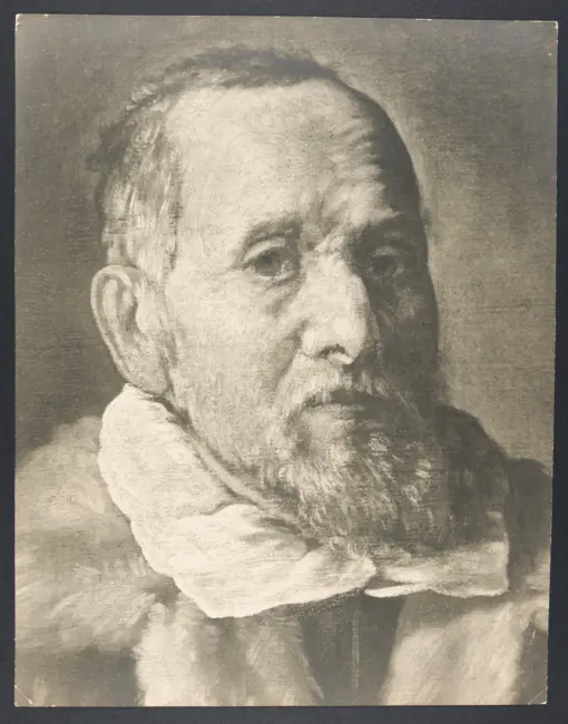 Bassetti Marcantonio  - sec. XVII - Ritratto di vecchio con cane