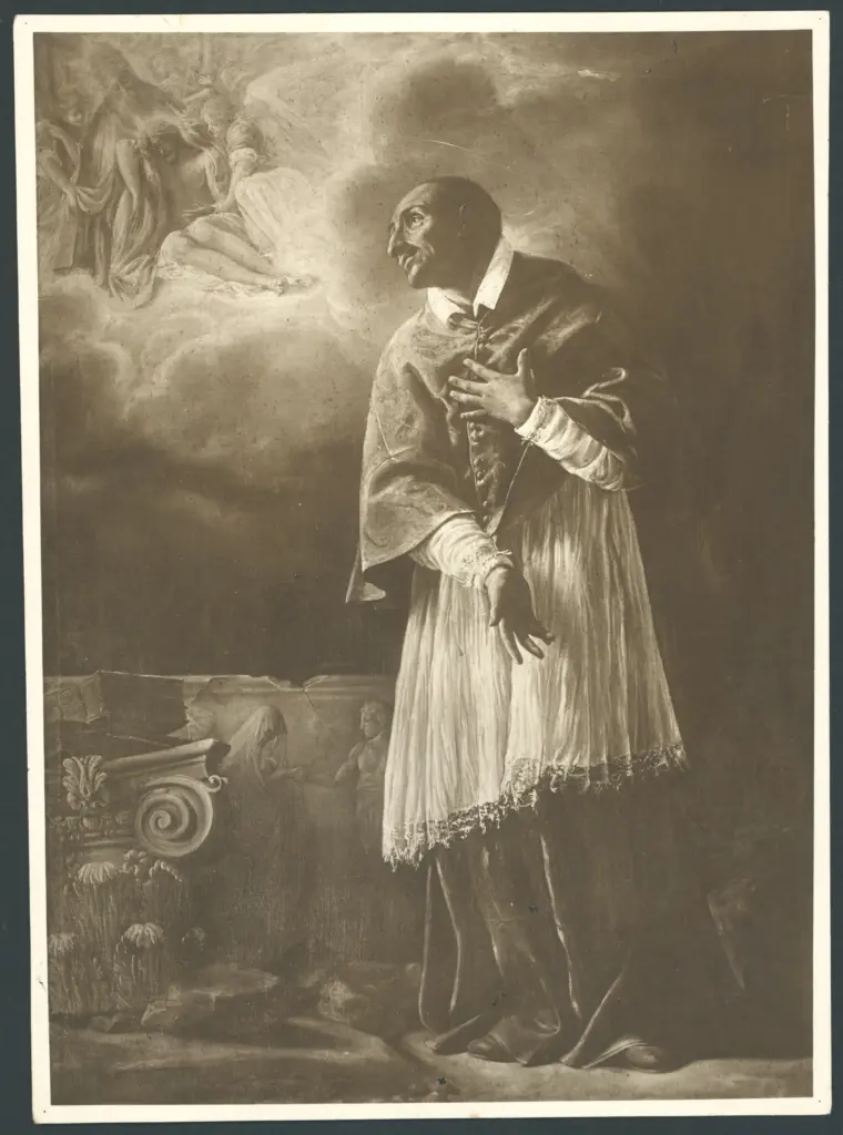 San Carlo Borromeo in adorazione della Trinità