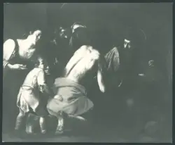 Caracciolo Giovanni Battista (Battistello) - sec. XVII - Cristo aiutato da Simone il Cireneo a portare la croce