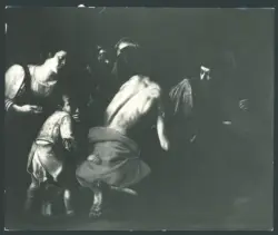 Caracciolo Giovanni Battista (Battistello) - sec. XVII - Cristo aiutato da Simone il Cireneo a portare la croce