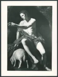 San Giovanni Battista alla fonte con agnello