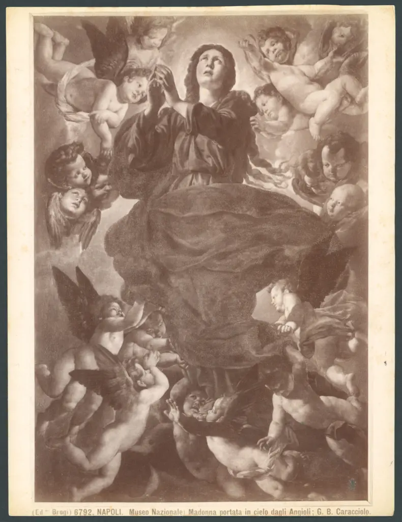 Napoli. (Museo Nazionale) Madonna portata in cielo dagli Angioli; G.B. Caracciolo.