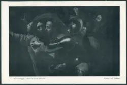 11 - dal Caravaggio: "Presa di Cristo nell'orto". Firenze, coll. Sannini