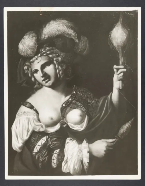 Onfale che fila la lana