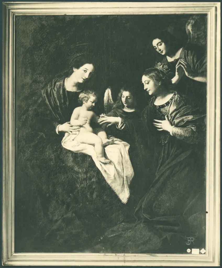 Cavarozzi Bartolomeo - sec. XVII - Matrimonio mistico di santa Caterina