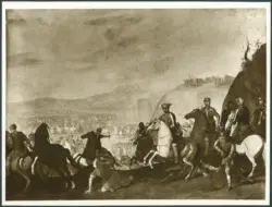 Falcone Aniello - sec. XVII - Scena di battaglia