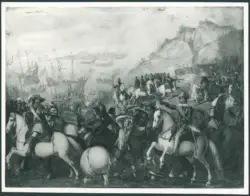 Falcone Aniello ((?)) - sec. XVII - Scena di battaglia