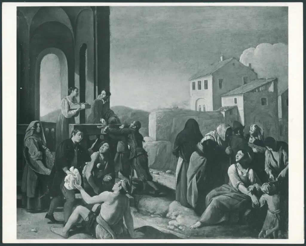 Aniello Falcone: 'elemosina a Napoli'. Roma, coll. privata