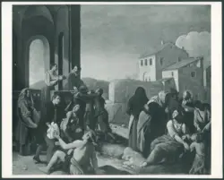 Aniello Falcone: 'elemosina a Napoli'. Roma, coll. privata