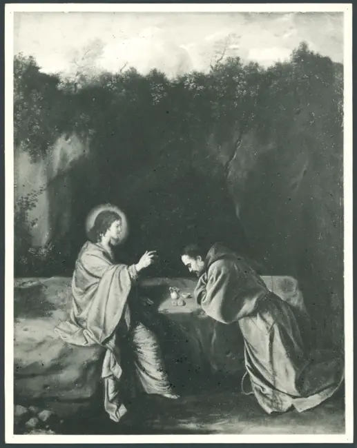 Gentileschi Orazio - sec. XVII - Apparizione di Cristo a san Francesco d'Assisi