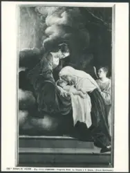 Fabriano - Proprietà Rosei. La Vergine e S. Chiara. (Orazio Gentileschi).