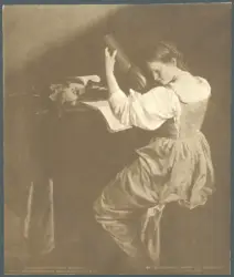 Fürstl. Liechtensteinische Gemälde-Galerie in Wien. Michelangelo Amerighi gen. Caravaggio. Die Lautenspielerin