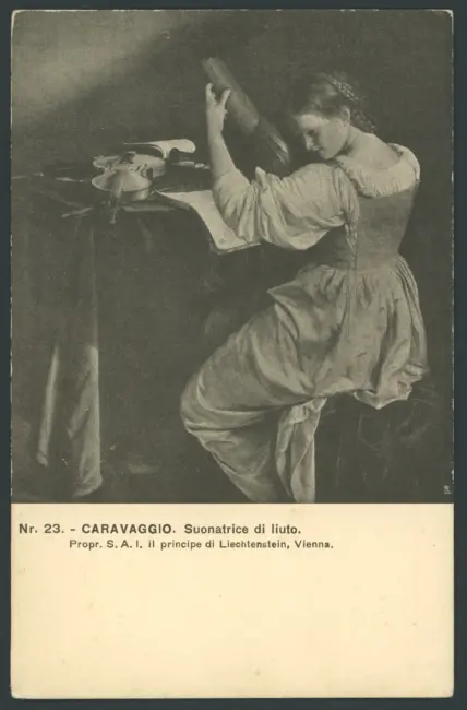 Caravaggio. Suonatrice di liuto, Prop. S.A.I. il principe di Liechtenstein, Vienna.