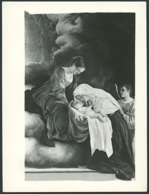 Gentileschi Orazio - sec. XVII - Santa Francesca Romana riceve Gesù Bambino dalla Madonna
