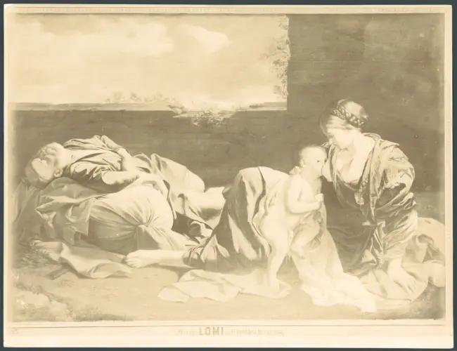 Louvre - Orazio Lomi - Le Repos de la Sainte Famille.