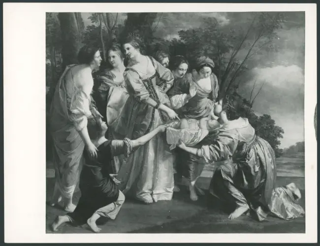 "Moses salvado da las aguas del Nilo". Orazio Gentileschi