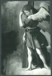 Gentileschi Orazio - sec. XVI/ XVII - San Carlo Borromeo contempla gli strumenti della Passione