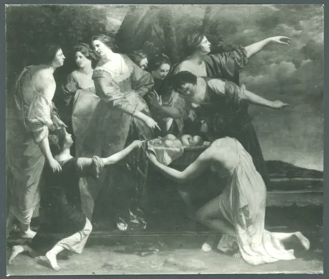 Gentileschi Orazio - sec. XVII - Mosè consegnato alla figlia del faraone