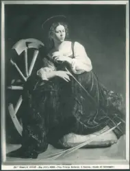 Roma. Prop. Principe Barberini. S. Caterina. (Scuola del Caravaggio).