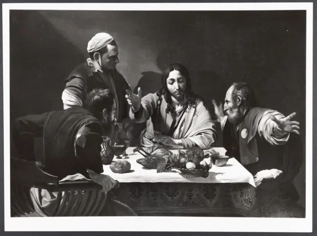 Merisi Michelangelo (Caravaggio) - copia da - sec. XVII - Cena in Emmaus
