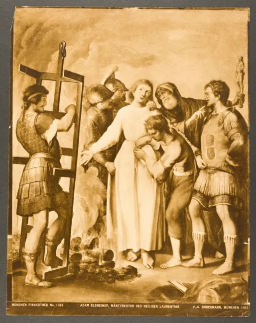 München Pinakothek No. 1393. Adam Elsheimer, Martyrertod des heilingen Laurentius