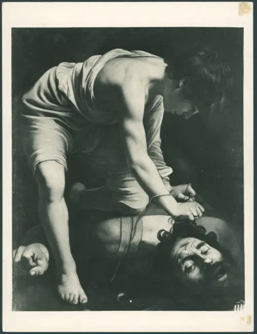 Merisi Michelangelo (Caravaggio) - sec. XVI - David lega la testa di Golia