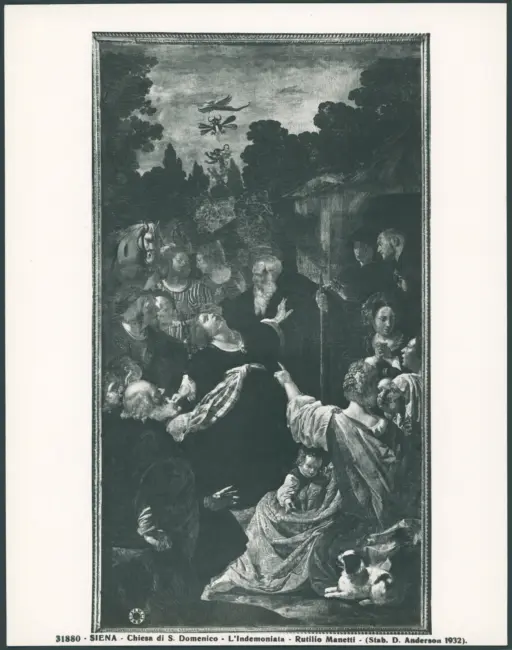 Sant'Antonio Abate libera dal demonio una donna