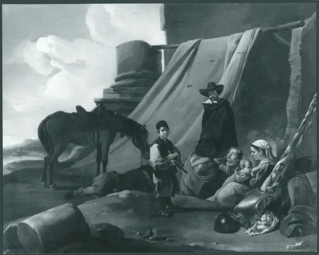 Accampamento di soldati