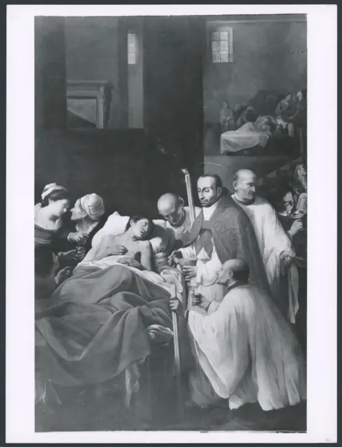 San Carlo Borromeo comunica un appestato