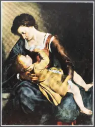 Merisi Michelangelo (Caravaggio) - sec. XVII - Madonna con Bambino