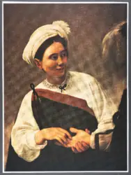Merisi Michelangelo (Caravaggio) - sec. XVI - Zingara che legge la mano