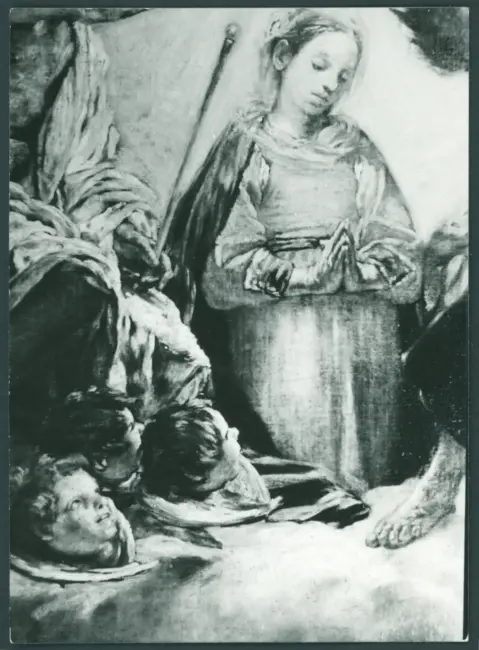 Serodine Giovanni - sec. XVII - Incoronazione di Maria Vergine e il velo della Veronica esposto tra san Pietro, san Paolo, san Giovanni Evangelista, sant'Antonio Abate, san Carlo Borromeo e san Sebastiano