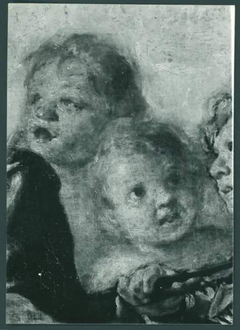Serodine Giovanni - sec. XVII - Incoronazione di Maria Vergine e il velo della Veronica esposto tra san Pietro, san Paolo, san Giovanni Evangelista, sant'Antonio Abate, san Carlo Borromeo e san Sebastiano