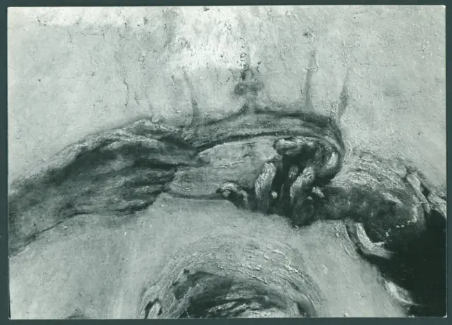Serodine Giovanni - sec. XVII - Incoronazione di Maria Vergine e il velo della Veronica esposto tra san Pietro, san Paolo, san Giovanni Evangelista, sant'Antonio Abate, san Carlo Borromeo e san Sebastiano