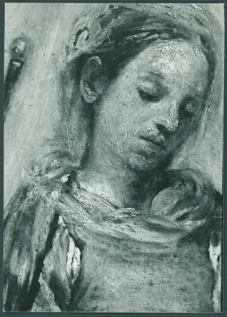 Serodine Giovanni - sec. XVII - Incoronazione di Maria Vergine e il velo della Veronica esposto tra san Pietro, san Paolo, san Giovanni Evangelista, sant'Antonio Abate, san Carlo Borromeo e san Sebastiano