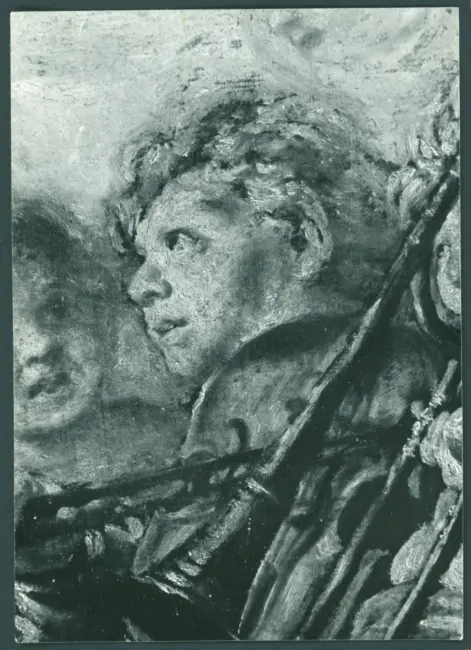 Serodine Giovanni - sec. XVII - Incoronazione di Maria Vergine e il velo della Veronica esposto tra san Pietro, san Paolo, san Giovanni Evangelista, sant'Antonio Abate, san Carlo Borromeo e san Sebastiano