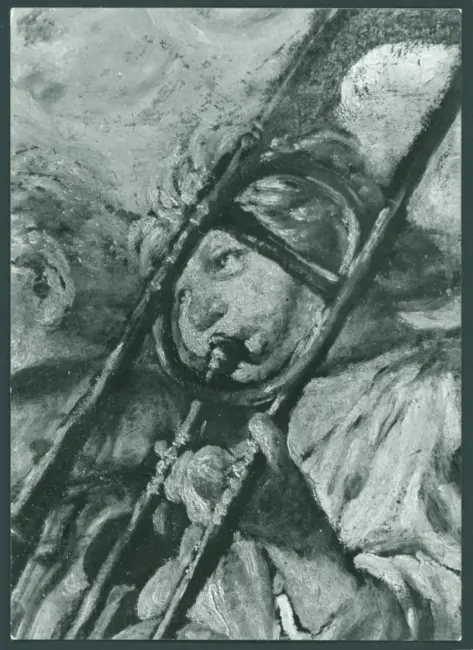 Serodine Giovanni - sec. XVII - Incoronazione di Maria Vergine e il velo della Veronica esposto tra san Pietro, san Paolo, san Giovanni Evangelista, sant'Antonio Abate, san Carlo Borromeo e san Sebastiano