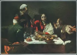 Merisi Michelangelo (Caravaggio) - sec. XVI - Cena in Emmaus