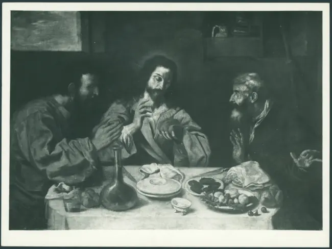 Serodine Giovanni (seguace) - sec. XVII - Cena in Emmaus