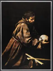 Merisi Michelangelo (Caravaggio) - sec. XVII - San Francesco d'Assisi in meditazione